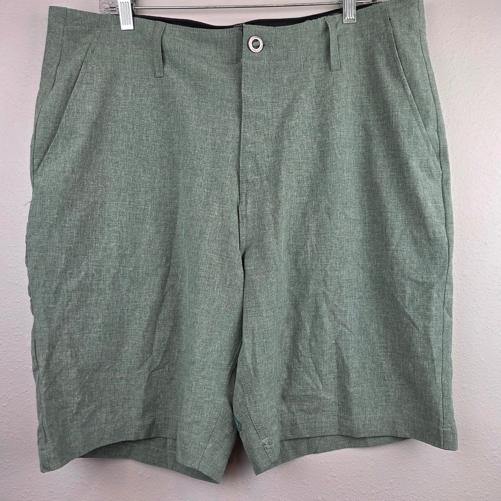 Volcom Surf & Turf Hybrid Shorts Mens 36 Green 4-Way Stretch Chino Boardshorts